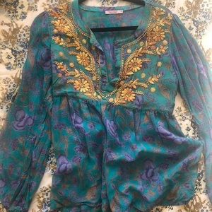 Calypso St Barth - Flowy Silk Tunic / Cover-up